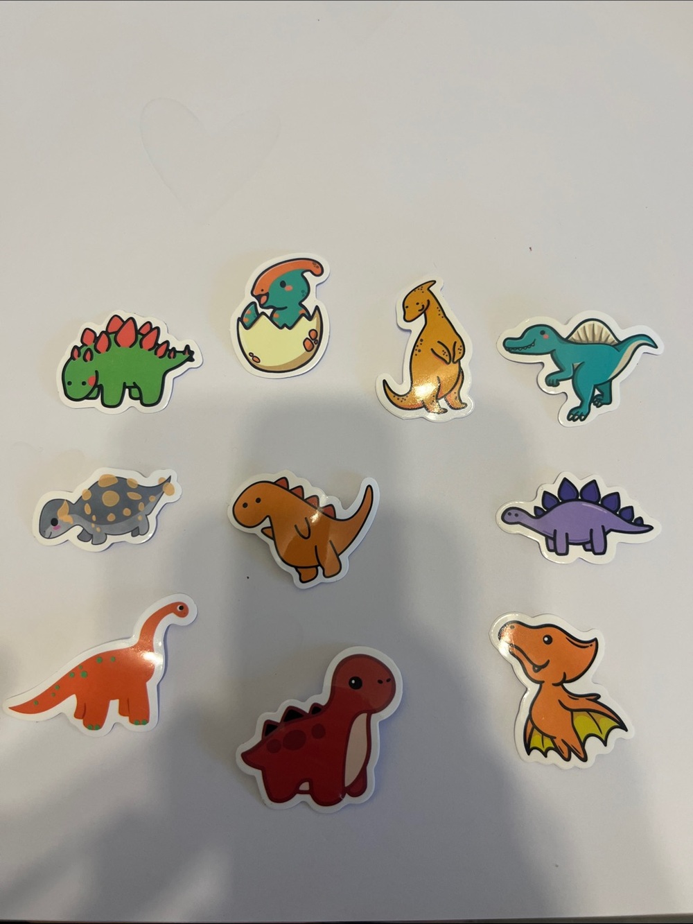 Colorful Dinosaur Sticker Pack - Assorted Bright Dino Characters